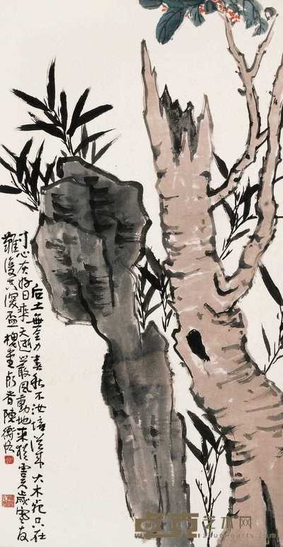 陈师曾 山水 立轴 88×46cm